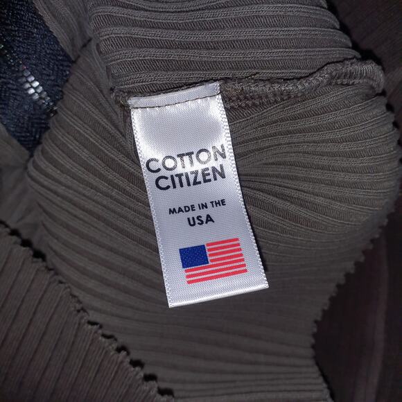 Cotton Citizen x Revolve 'The Ibiza' Brown Turtleneck Top Size M - Picture 4 of 6